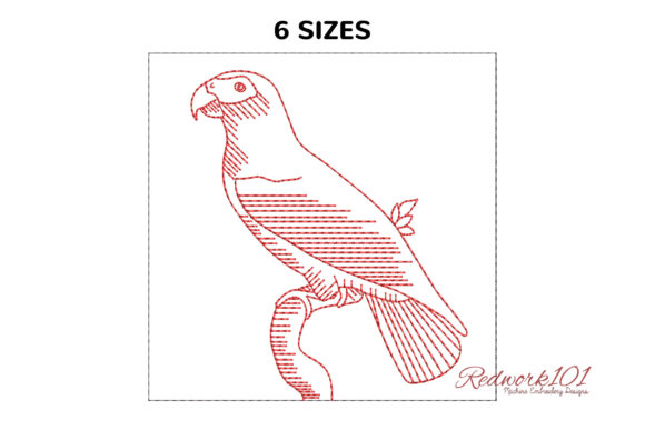 African Grey Parrot Embroidery Design Review for Personalized Gifts