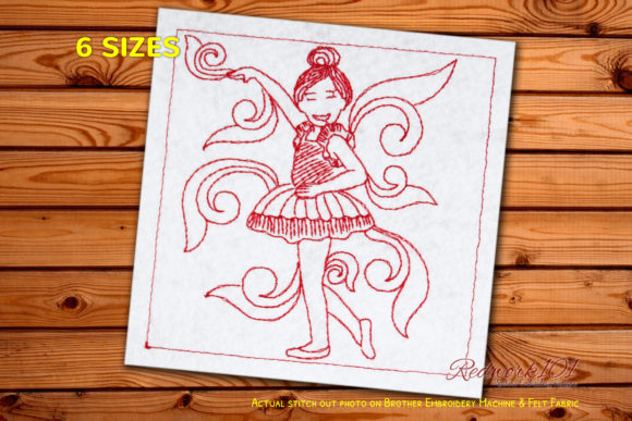 Ballerina Tutu Design Redwork Embroidery Review