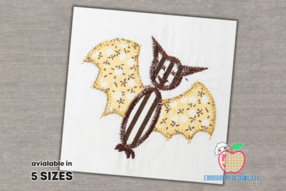 Cute Halloween Bat Applique Design Review