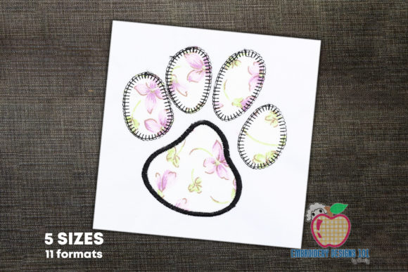 Dog Paw Print Applique Design Review for Boutique Sweatshirts