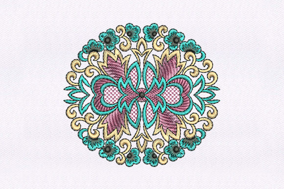 Elaborate Quilting Design for Seasonal Embroidery