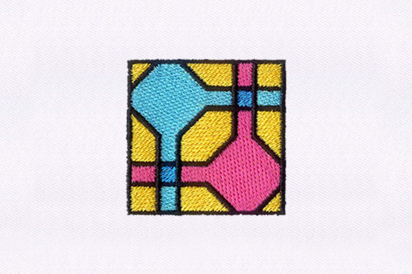 Geometric Quilting: A Modern Embroidery Design for Personalized Gifts