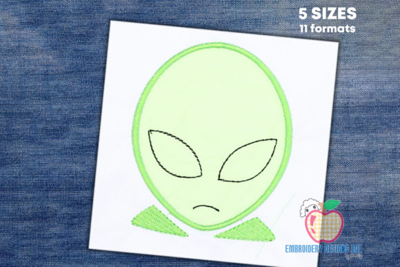 Mini Alien Head Applique Review for Handmade Gifts