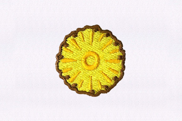 Pineapple Slice: A Fresh Embroidery Design for Boutique Apparel
