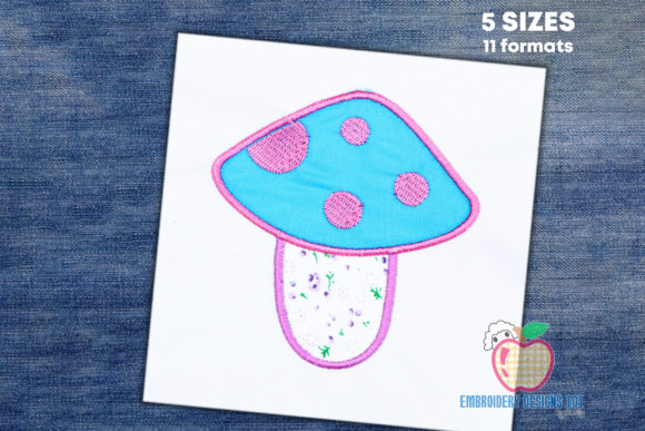 Pink Mushroom Embroidery Design Review for Seasonal Use