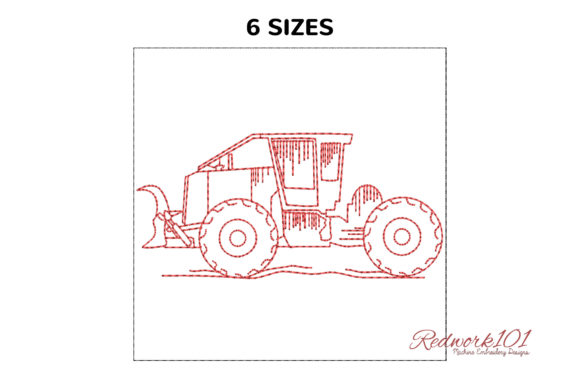 Skidder Tractor: A Versatile Embroidery Design for Seasonal Creations