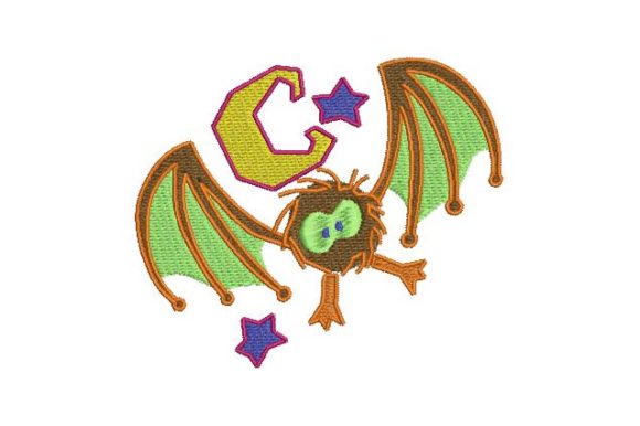 Vampi: A 4x4 Embroidery Design for Kid-Friendly Halloween Creations