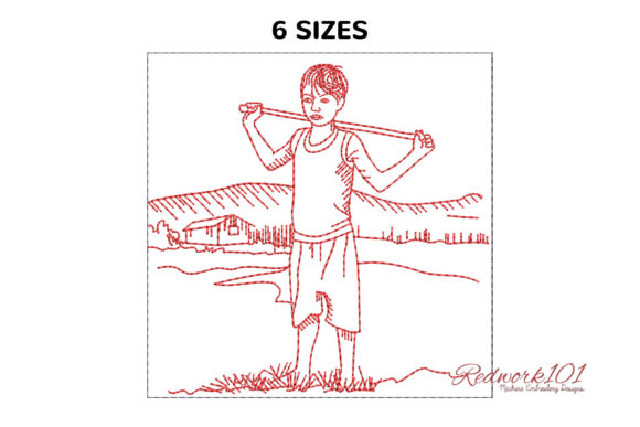 Village Boy Standing in Farm: A Seasonal Embroidery Review
