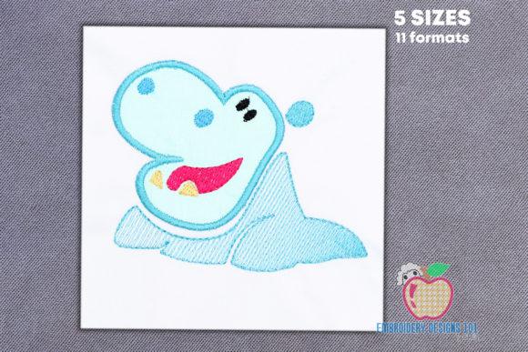 Wild Hippopotamus Applique Review for Sweatshirt Embroidery